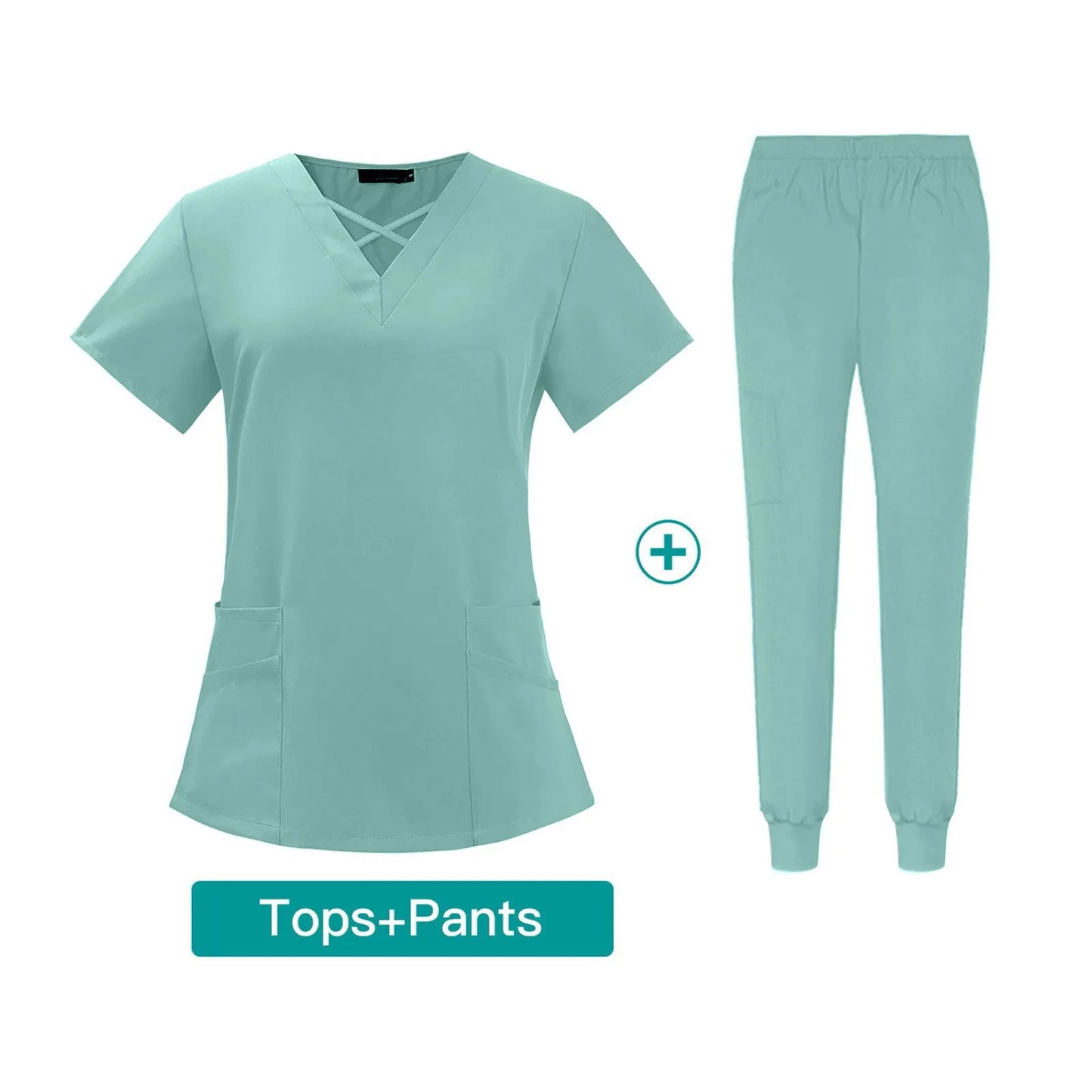 Women'S Set V-Neck Two-Piece Elastic Quick-Drying Clothes