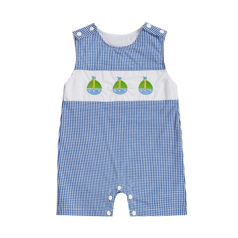 Cute Cartoon Print Short Sleeve Baby Romper Crew Neck Infant Jumpsuit Toddler Overalls for Spring and Summer Wear