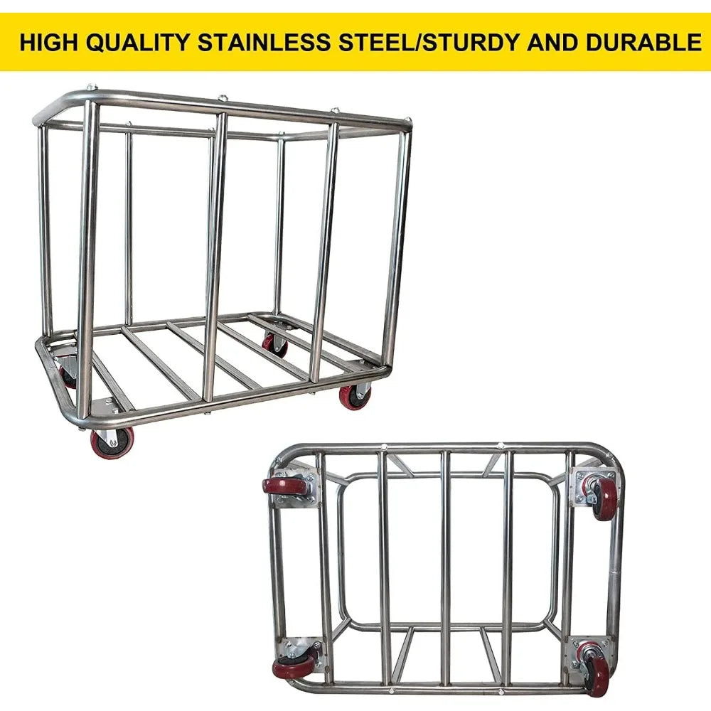Laundry Cart Large Capacity,400L Large Home Industrial Rolling Laundry Hamper with 4 Inch Heavy Duty Wheels