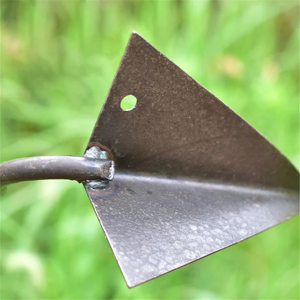 Garden Farm Hoes Tools Vegetable Planting Triangle Furrow Hoe Small Tip Hoe Agricultural Land Turning Loose Soil Triangle Hoe