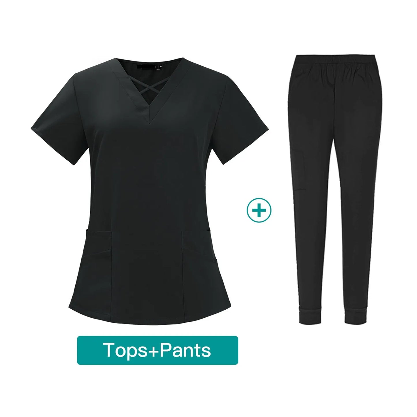 Women'S Set V-Neck Two-Piece Elastic Quick-Drying Clothes