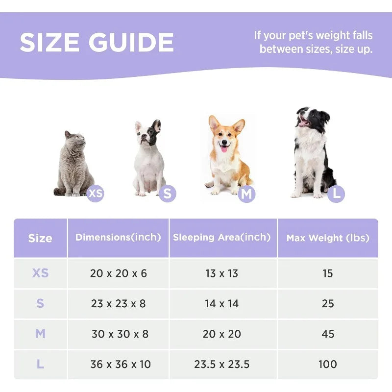 Donut Small Dog Bed - Round Cat Beds for Indoor Cats Calming Pet Beds, Cute Modern Beds with Jacquard Shaggy Plush & Anti Slip