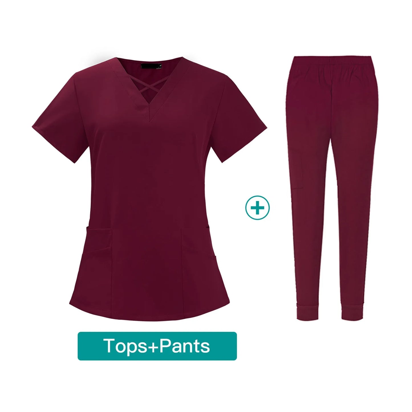 Women'S Set V-Neck Two-Piece Elastic Quick-Drying Clothes