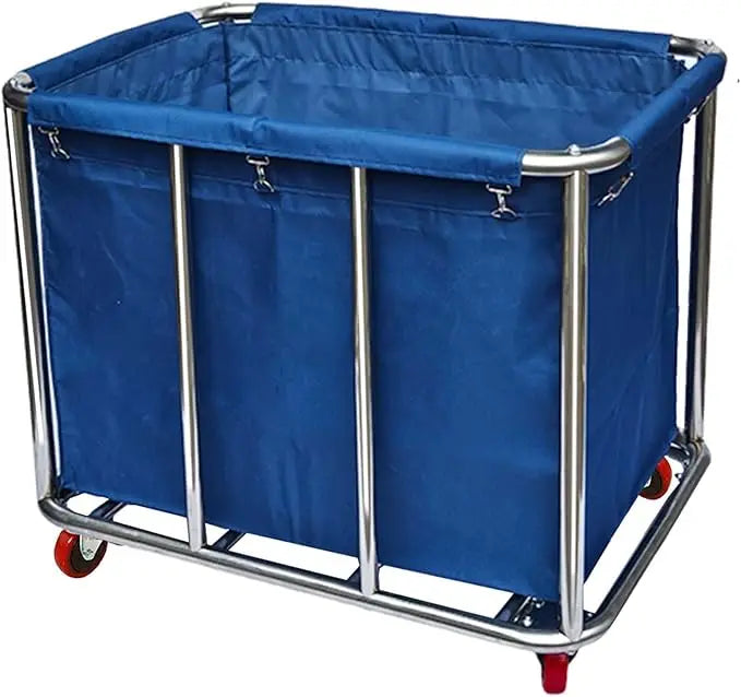 Laundry Cart Large Capacity,400L Large Home Industrial Rolling Laundry Hamper with 4 Inch Heavy Duty Wheels