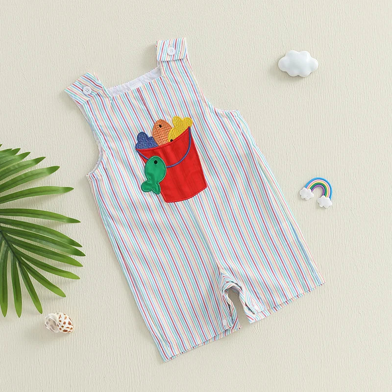 Adorable Floral Print Sleeveless Toddler Jumpsuit Baby Romper Infant Overalls for Spring and Summer Fun