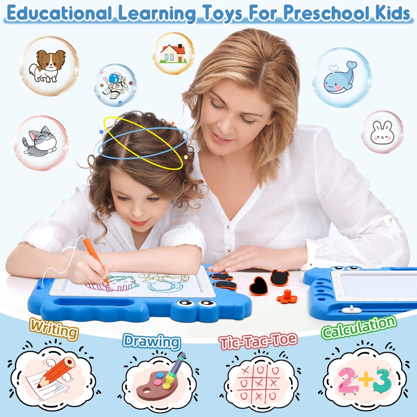Magnetic Drawing Board for Kids Toddler Gift Sketch Pad