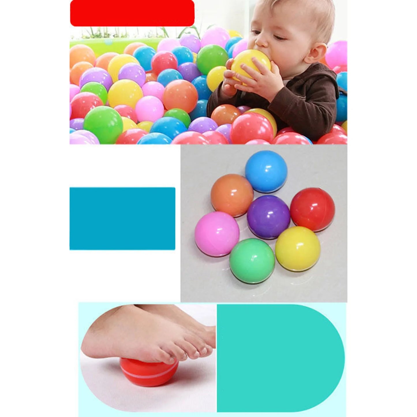 100pcs 55mm Baby Plastic Balls Water Pool Ocean Ball Games For Children Swim Pit Play House Outdoors Sport Ball Tents Baby Toys