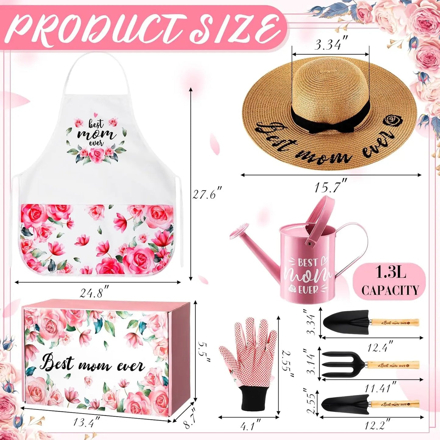 NSOUR Gardening Gifts for Mother‘s Day from Daughter and Son, Gardening Gifts for Plant Lover, Best Mom Ever Garden Tool Set