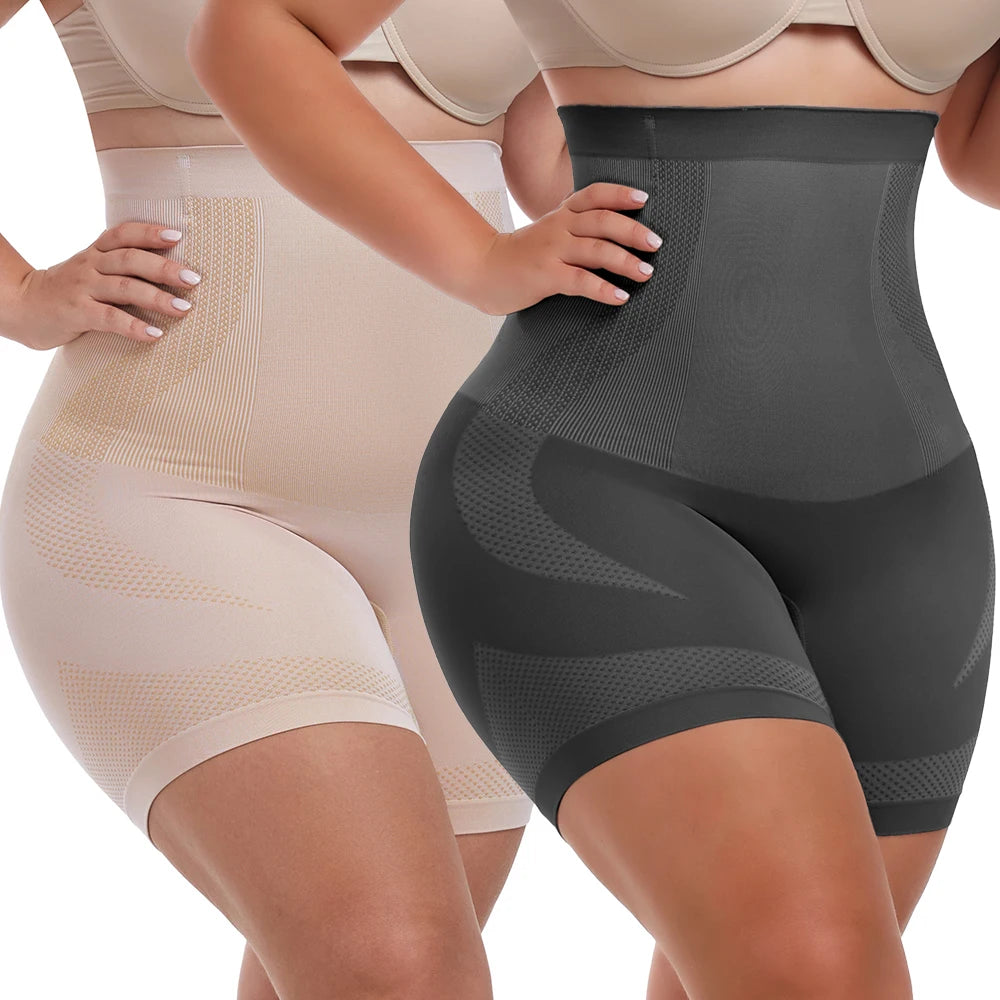 Large Size High Waist Shaping Shorts Women Slim Fit Stretch