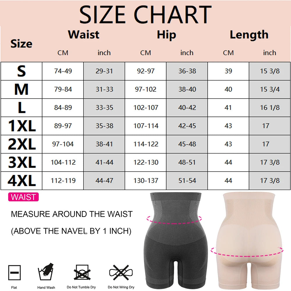 Large Size High Waist Shaping Shorts Women Slim Fit Stretch
