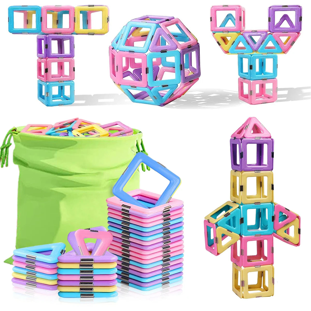 Magnetic Blocks Magnetic Building Blocks Set for Kids Gifts