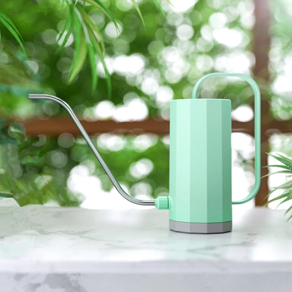 1L Long Mouth Flowers Watering Can Stainless Steel Kettle