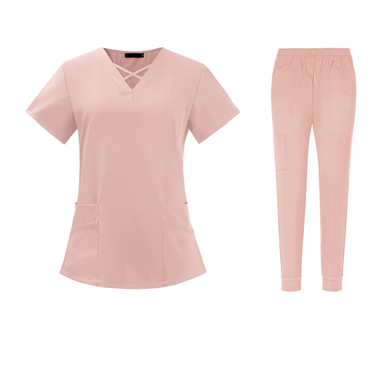 Women'S Set V-Neck Two-Piece Elastic Quick-Drying Clothes