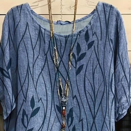 New Fashion Hot Selling Plus Size Women Vintage T-shirts Blouse