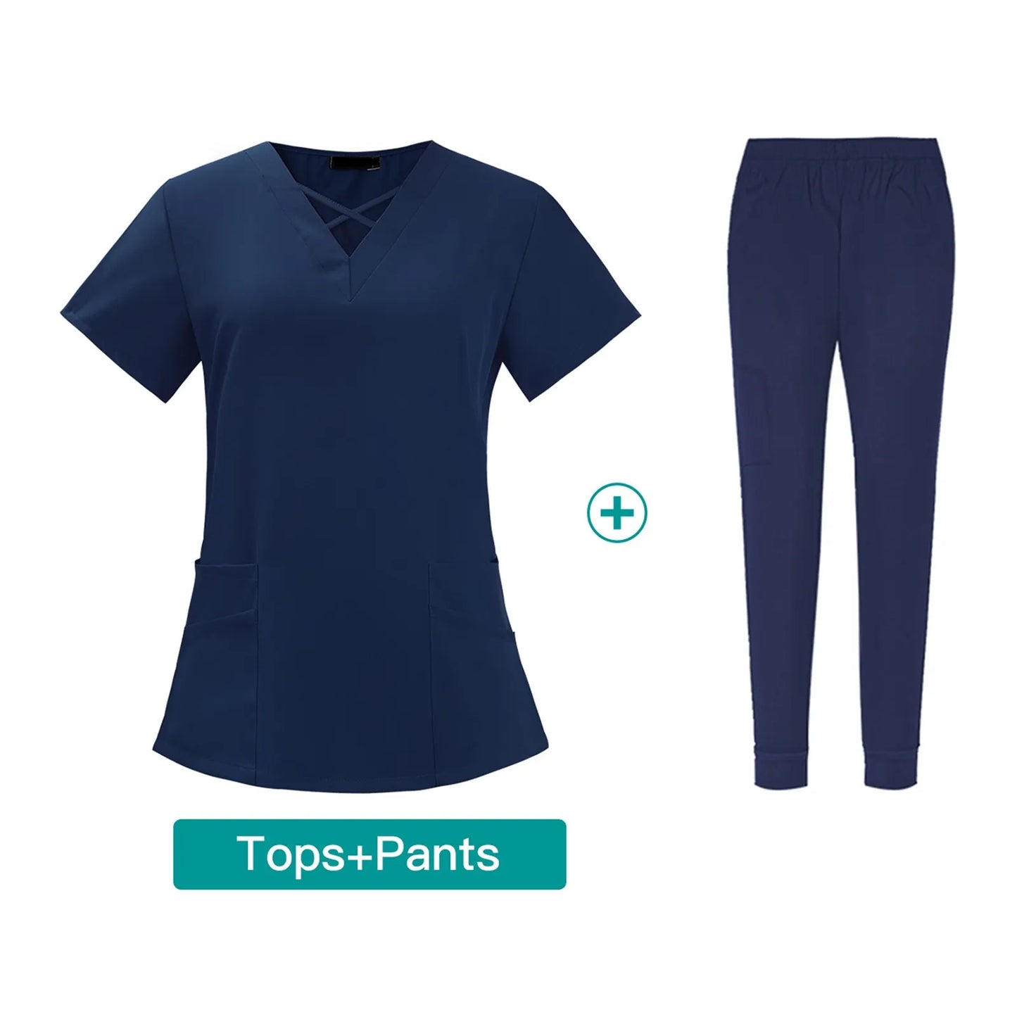 Women'S Set V-Neck Two-Piece Elastic Quick-Drying Clothes