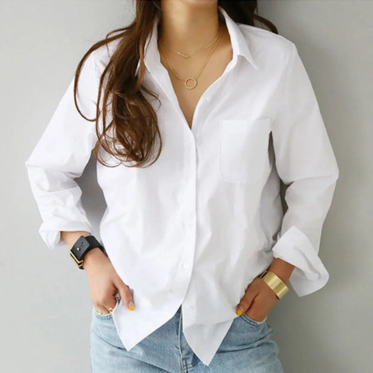 Women’S Trend 2024 New Elegant Blouse Korean Vintage Shirt