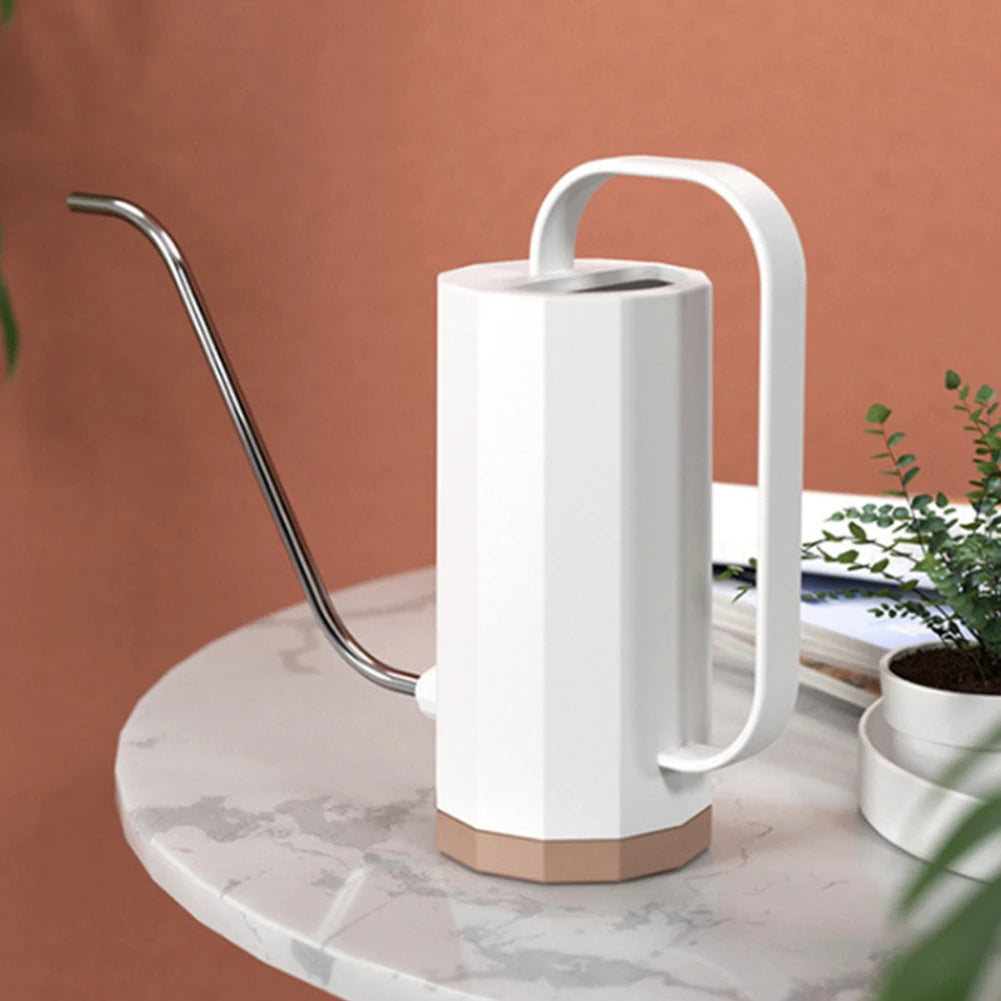 1L Long Mouth Flowers Watering Can Stainless Steel Kettle