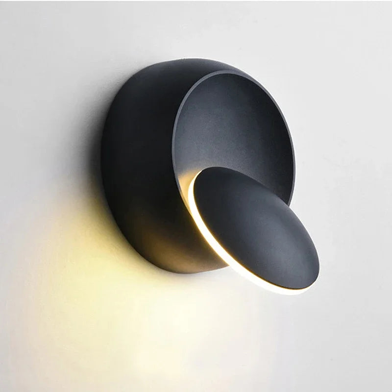 5W LED Modern Rotating Wall Sconce Adjustable Wall Lamp for Living Room and Bedroom