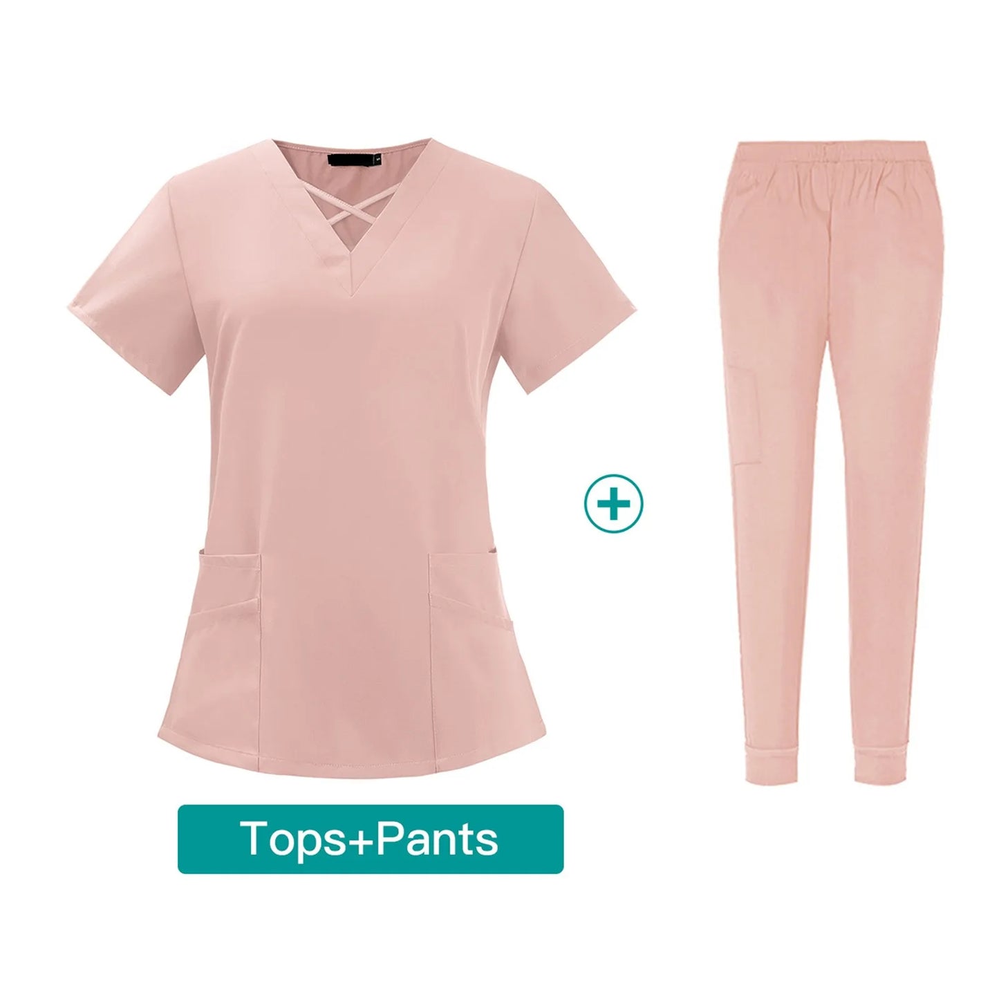 Women'S Set V-Neck Two-Piece Elastic Quick-Drying Clothes