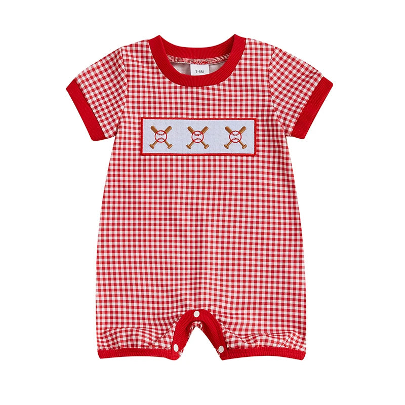 Infant Boys Rompers with Cute Animal Print and Button Closure Short Sleeve Summer Outfits Jumpsuits for Newborns