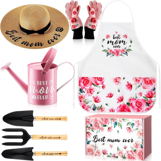 NSOUR Gardening Gifts for Mother‘s Day from Daughter and Son, Gardening Gifts for Plant Lover, Best Mom Ever Garden Tool Set