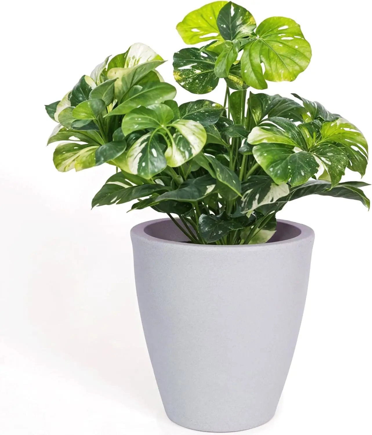 12 Inch Planter for Garden with Drainage, Large Round Pot