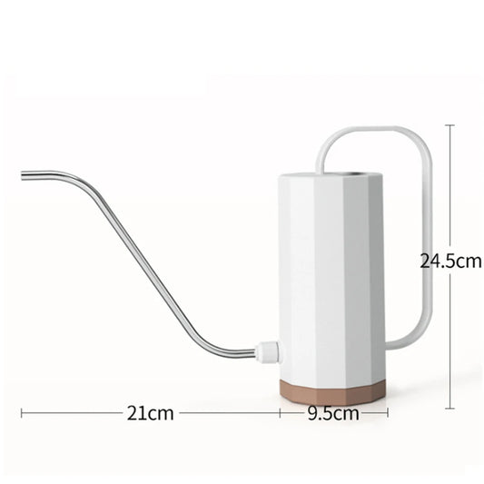 1L Long Mouth Flowers Watering Can Stainless Steel Kettle