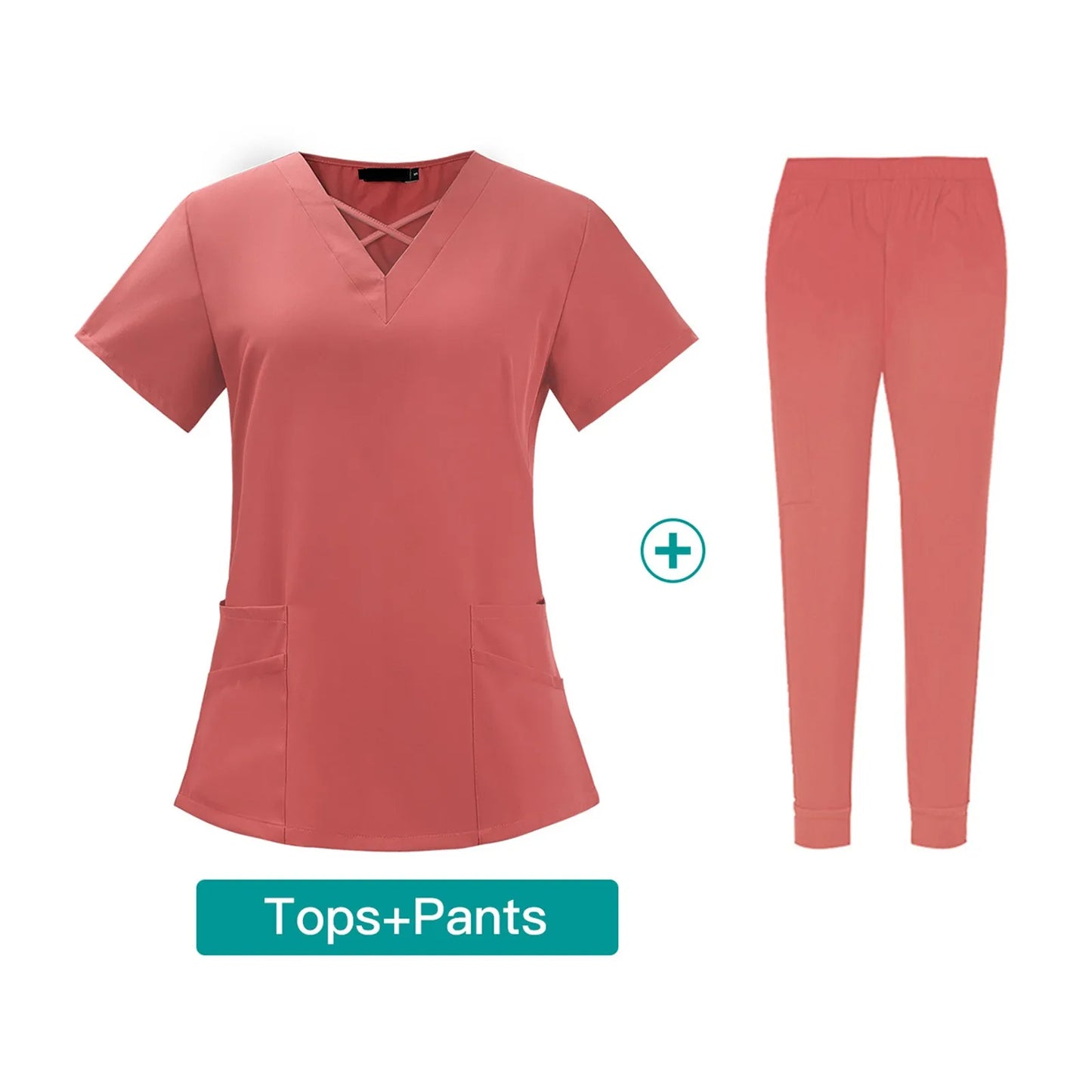 Women'S Set V-Neck Two-Piece Elastic Quick-Drying Clothes