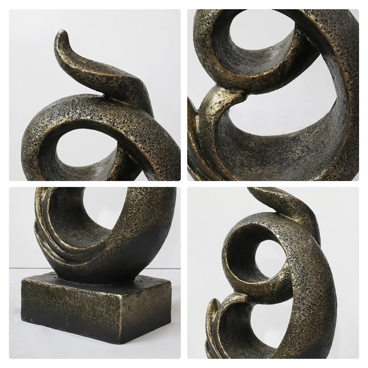 Retro Style Resin Sculpture Statue for Home and Office Decor