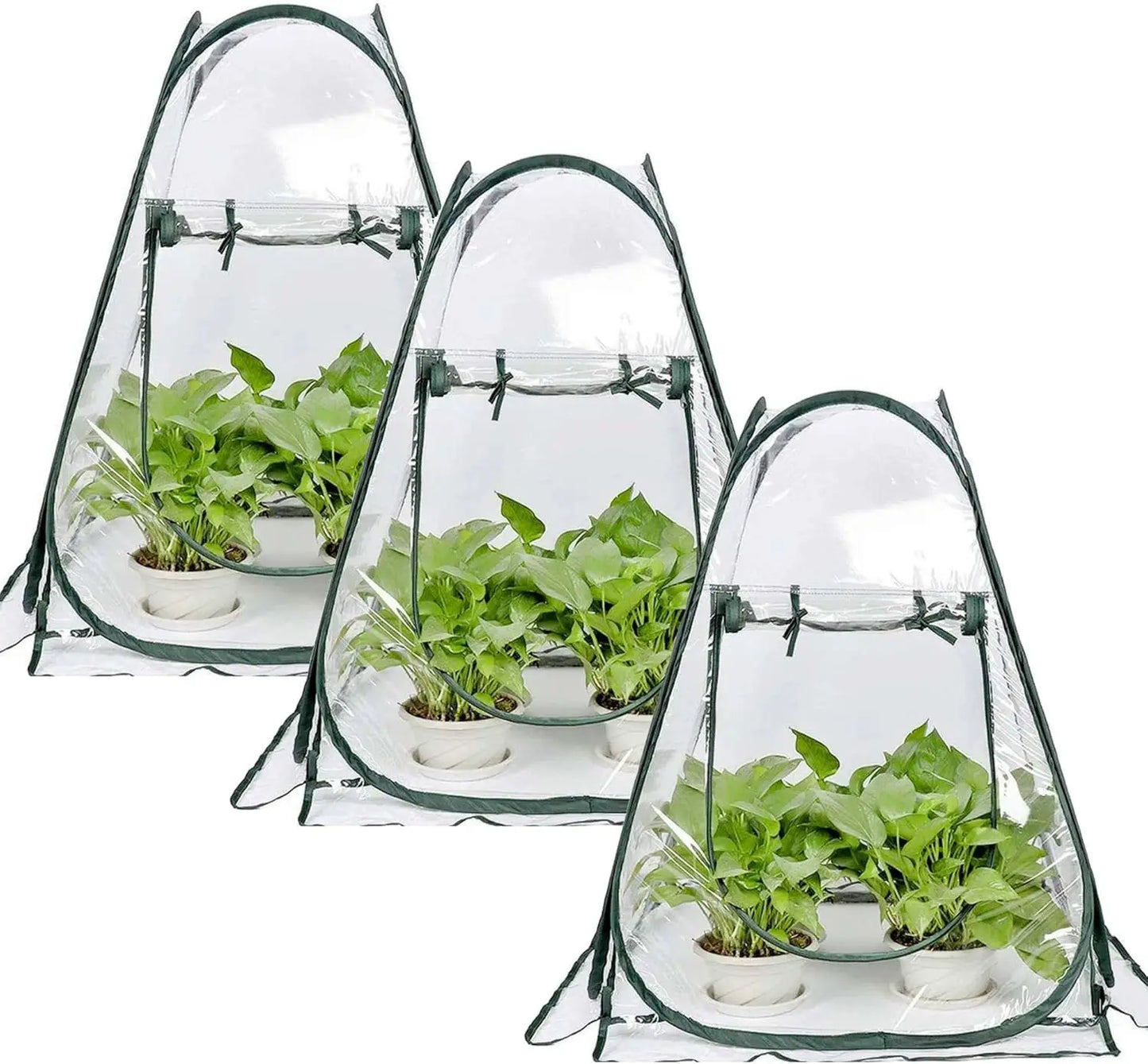 Pop Up Greenhouse Tent,Portable X-Large Walk-in Flower House ,Indoor Outdoor Gardening Plant Sunshine Room with PE Mesh Cloth