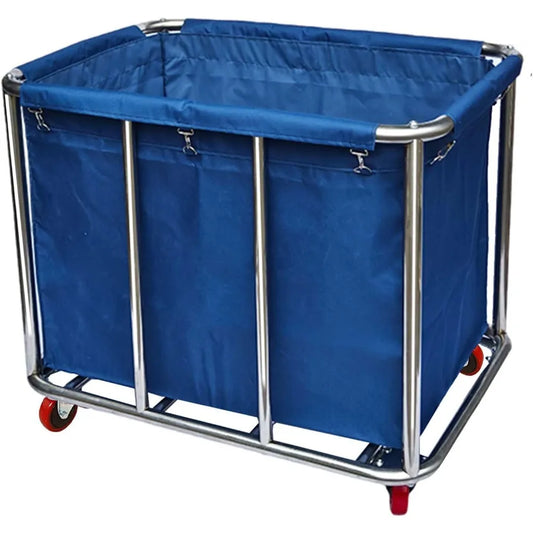 Laundry Cart Large Capacity,400L Large Home Industrial Rolling Laundry Hamper with 4 Inch Heavy Duty Wheels