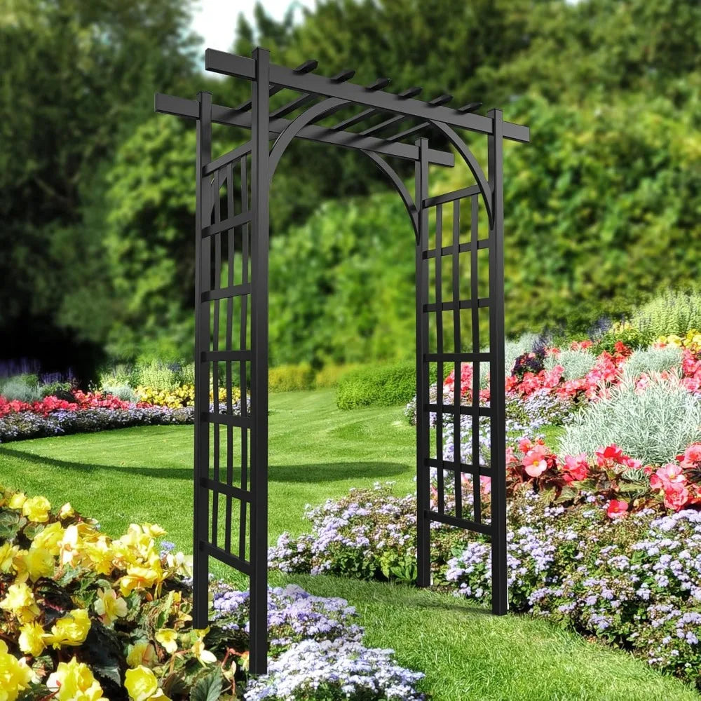 Garden Arbor, PVC Wedding Arch for Ceremony Party, Garden Trellis for Climbing Plants Outdoor, Arch Backdrop Stand for Garden