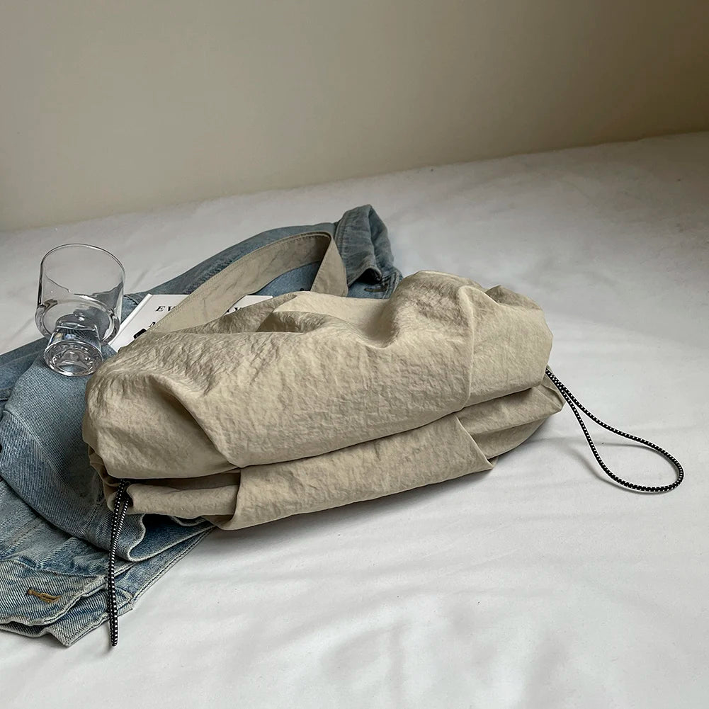 Casual Nylon Hobo Bag Large Capacity Travel Sling Bag for Women